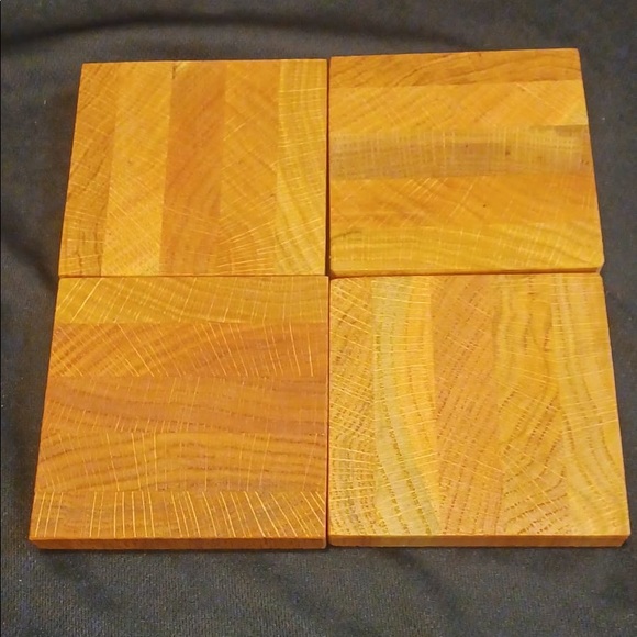Red Oak Coaster Set - Picture 2 of 4